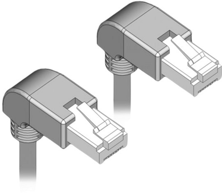 Патч-корд DeLock Cat 6a S/FTP 1 м сірий (4043619858774) - зображення 3
