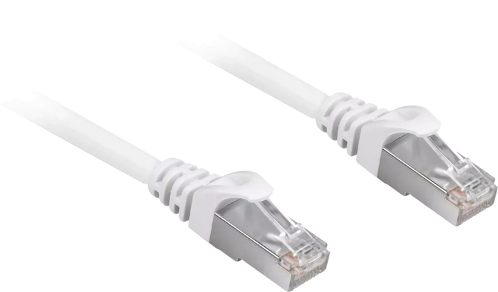 Patchcord Sharkoon Cat 6a S/FTP 20 m Biały (4044951020355) - obraz 1