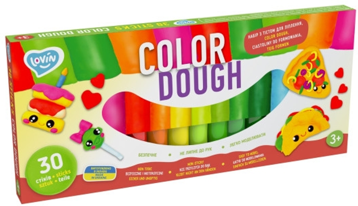 Zestaw do lepienia z ciastoliną Lovin 30 stick Color Dough 41205 (4820199477478) - obraz 1