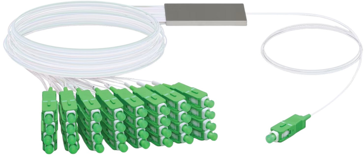 Rozgałęźnik światłowodowy Ubiquiti SC/APC - 32 x SC/APC 4.08 m (UF-SPLITTER-32) - obraz 1