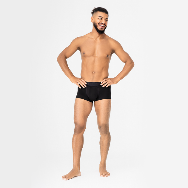 Чоловічі анатомічні боксери Anatomic Classic Black Series Micromodal, чорний XL BSM100-01 - зображення 3