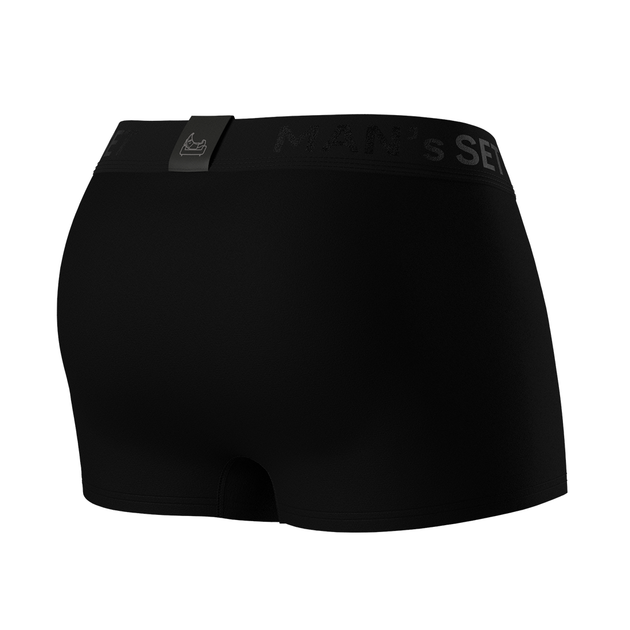 Чоловічі анатомічні боксери Anatomic Classic Black Series Micromodal, чорний XL BSM100-01 - зображення 5