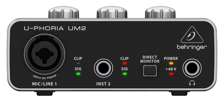 Аудіоінтерфейс Behringer U-Phoria UM2 (4033653170888) - зображення 5