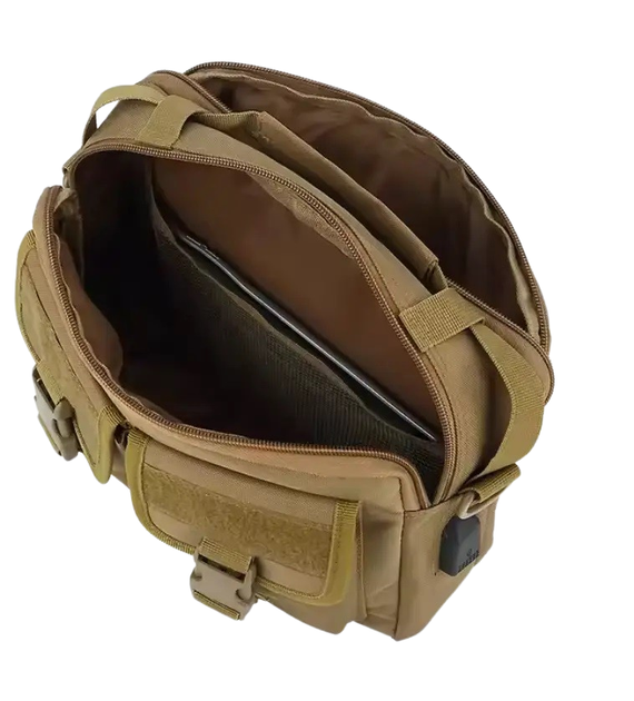 Тактическая дорожная сумка для документов и планшета Solve с USB Multicam KT6007006 - изображение 5