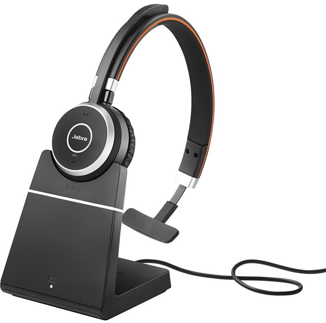 Навушники Jabra Evolve 65 SE Link380a UC Stereo Stand 6593-833-499 (5706991026405) - зображення 1