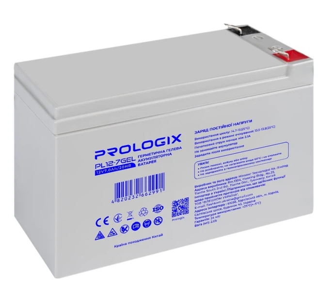 Аккумуляторная батарея GEL Prologix PL127GEL 12V 7Ah - Фото 1 Аккумуляторная батарея GEL Prologix PL127GEL 12V 7Ah - изображение 1