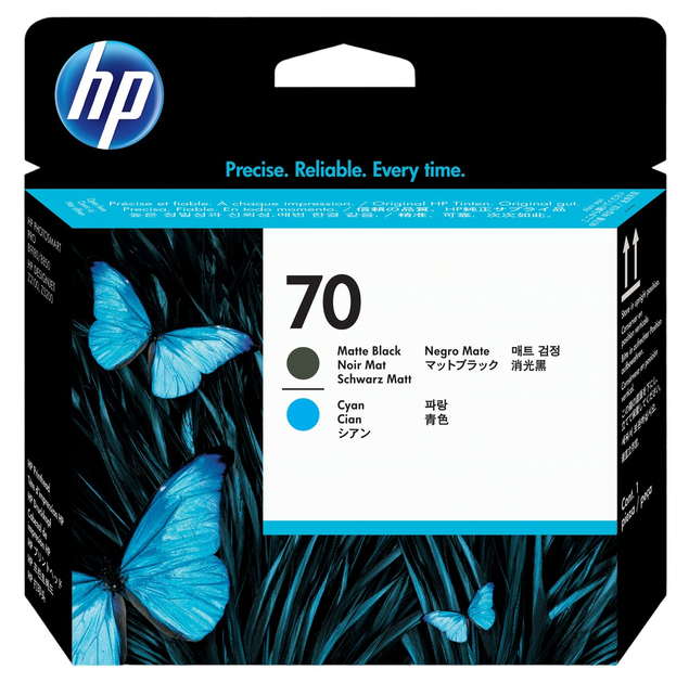 Набір картриджів HP 70 Matt Black + Cyan (882780390751) - зображення 1