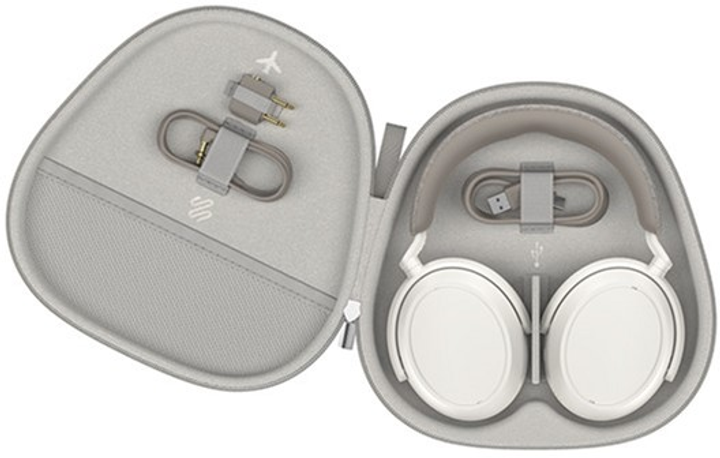 Słuchawki Sennheiser Momentum 4 Wireless 509267/S White (4260752330459) - obraz 6
