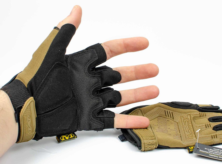 Тактичні рукавички Mpact Mechanix безпалі Tan 2XL койот - изображение 1