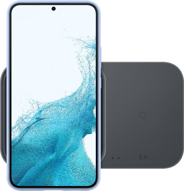 Бездротовий зарядний пристрій Samsung 15W Wireless Charger Duo (w/o TA) Black (Phone + Galaxy Watch / Galaxy Buds) (EP-P5400BBRGRU) - зображення 2