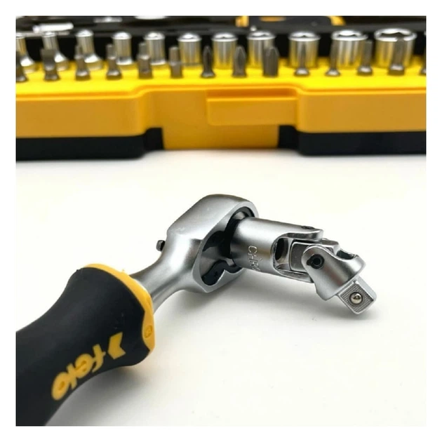 Набор головок и бит FELO R-GO XL Inch головки 1/8"-9/16" биты реверсивная трещотка ручка удлинители кардан магнитный держатель переходник 36 шт 05783656 (14496) - Фото 2 Набор головок и бит FELO R-GO XL Inch головки 1/8"-9/16" биты реверсивная трещотка ручка удлинители кардан магнитный держатель переходник 36 шт 05783656 (14496) - изображение 2