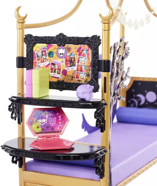 Zestaw akcesoriów dla lalek Monster High Sypialnia Clawdeen Wolf (0194735133017) - obraz 3