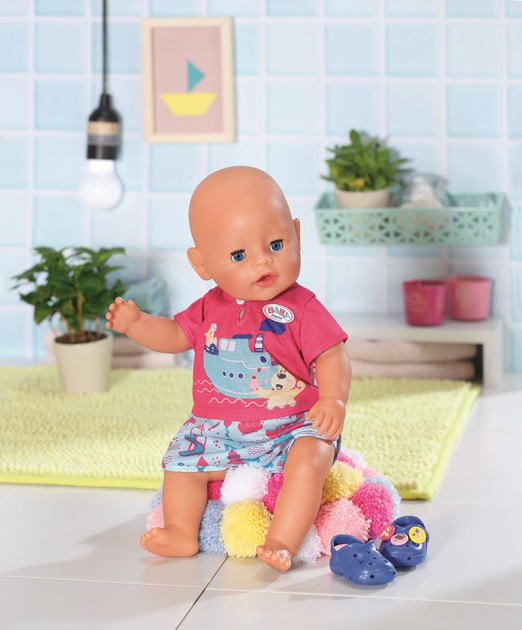 Zestaw ubranek dla lalek Zapf Baby Born Piżama z butami 43 cm (4001167830628) - obraz 4
