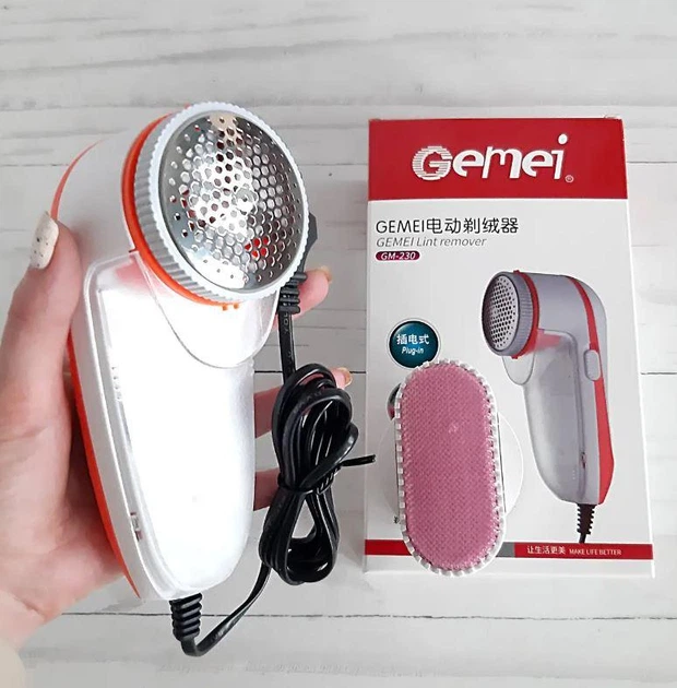 Машинка для удаления катышков Gemei GM-230 работающая от сети 220 В - Фото 1 Машинка для удаления катышков Gemei GM-230 работающая от сети 220 В - изображение 1