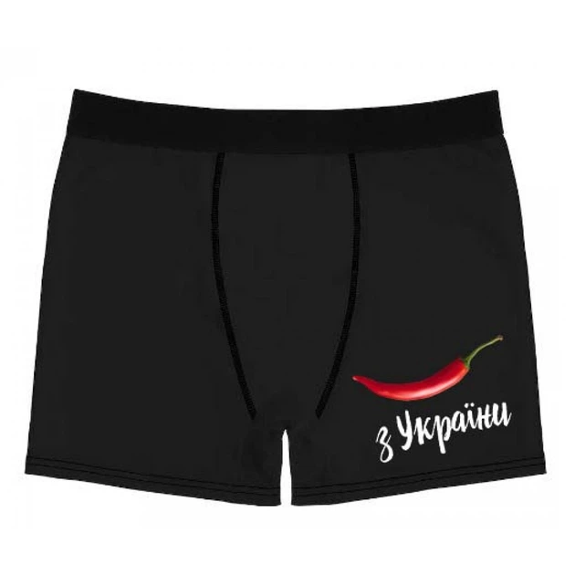 Чоловічі труси з принтом Перець з України PG06286-u goodreclama XXL Чорний - Фото 1 Чоловічі труси з принтом Перець з України PG06286-u goodreclama XXL Чорний - изображение 1