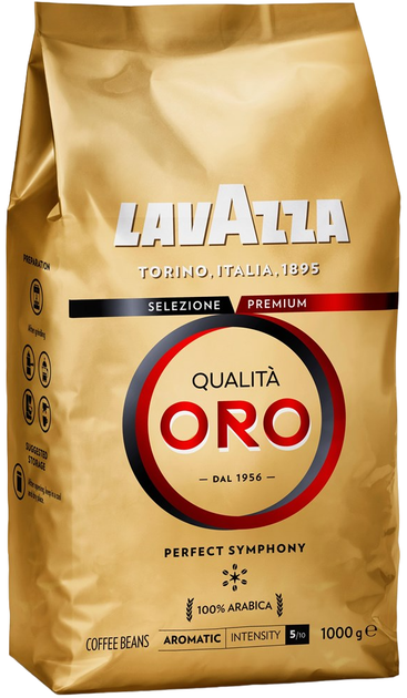 Kawa ziarnista Lavazza Qualita Oro 1 kg (8000070020559) - obraz 1