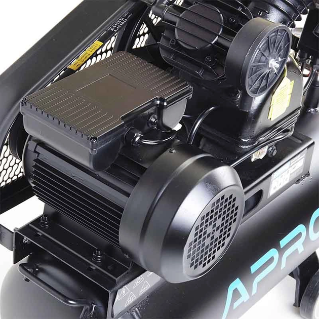 Компрессор двухцилиндровый ременной APRO OFBD-50 2.2кВт 402л/мин 8бар 50л (2 крана) + масло 0,5л - изображение 7