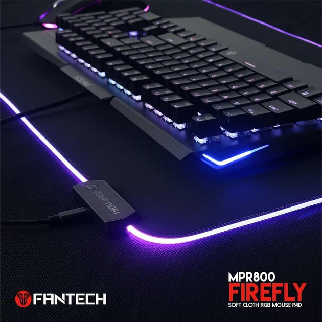 Игровая поверхность, коврик для мышки Fantech Firefly MPR800s |800*300*4mm| с LED RGB подсветкой - изображение 3