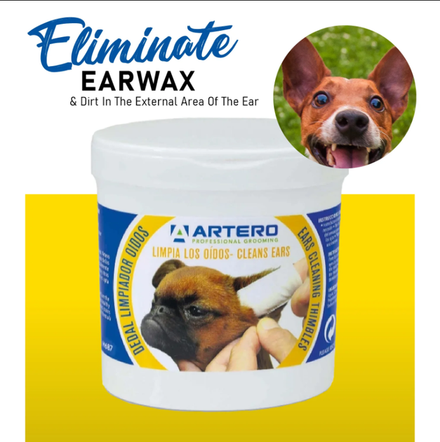 Серветки на палець догляду за вухами собак Artero Finger Ear Wipes 50 шт H687 - зображення 2