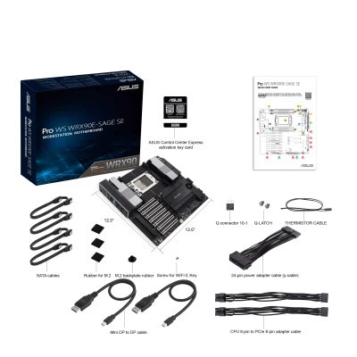 Серверная материнская плата ASUS PRO WS WRX90E-SAGE SE sTR5 WRX90 8xDDR5 M.2 EEB (90MB1FW0-M0EAY0) - изображение 2
