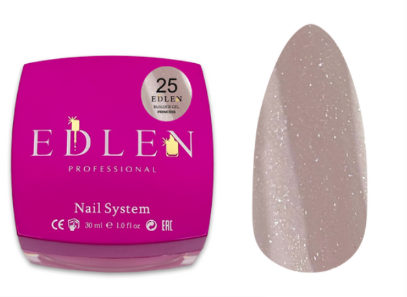 Гель моделюючий Edlen Builder Gel №25 Princess 30 мл - Фото 1 Гель моделюючий Edlen Builder Gel №25 Princess 30 мл - зображення 1