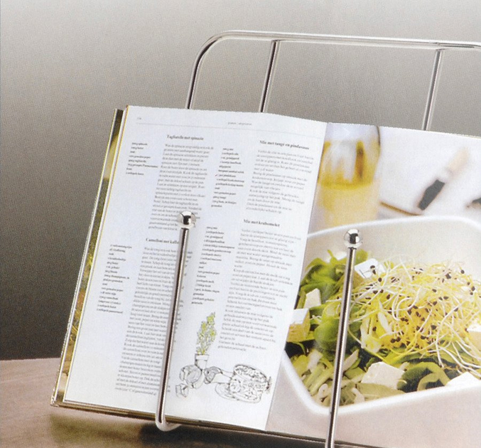Підставка для кулінарної книги Excellent Houseware хромована (8711295928833) - зображення 7