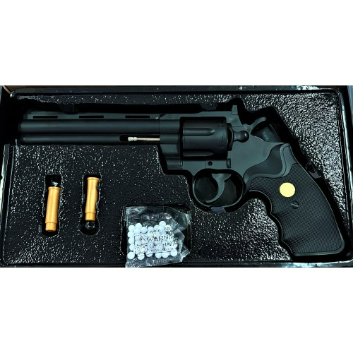 Игрушечный револьвер на пульках Galaxy G36 Смит-Вессон Черный