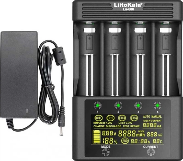 Зарядное устройство Liitokala Lii-600 EU + Carcable - изображение 7