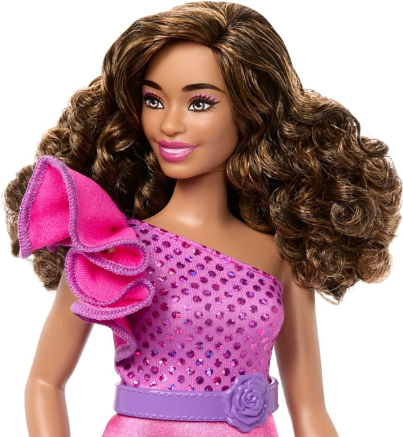 Lalka Mattel Barbie Fashionistas nr 225 Sukienka wieczorowy róż 30 cm (0194735176793) - obraz 5