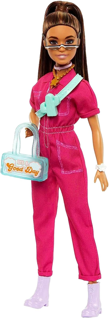 Lalka z akcesoriami Mattel Day and Play Barbie Różowy kombinezon HPL76 26 cm (0194735162413) - obraz 2