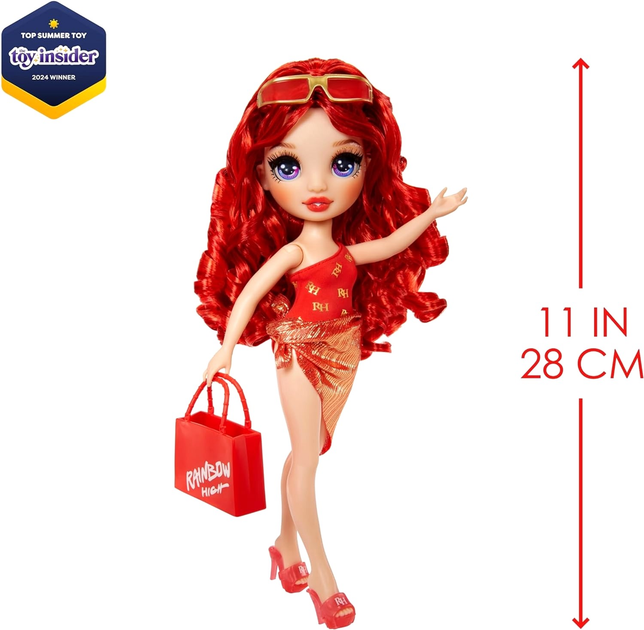 Lalka MGA Rainbow High Swim and Style Fashion Doll Ruby Anderson 28 cm (0035051507277) - obraz 3