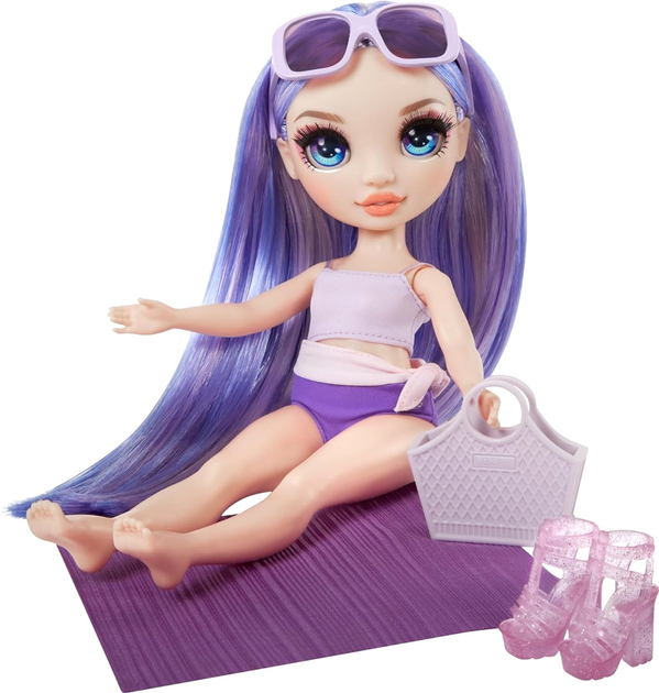 Лялька Lalka MGA Rainbow High Swim and Style Fashion Doll Violet 28 см (0035051507314) - зображення 5