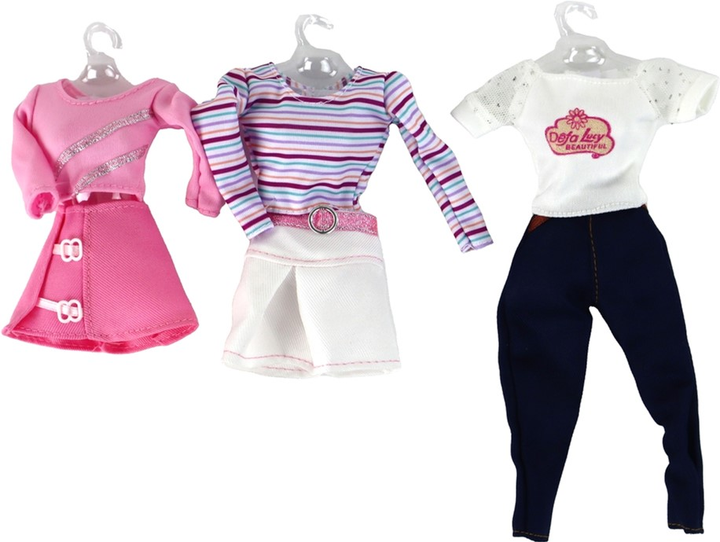 Лялька з аксесуарами LEAN Toys Валіза з одягом 30 см (5905515352314) - зображення 3