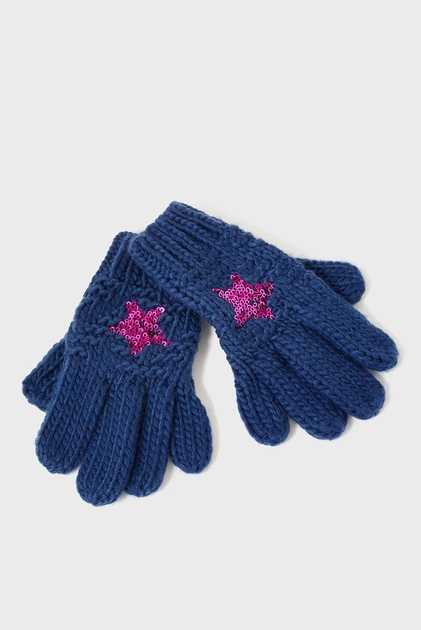 Дитячі сині рукавички STAR GLOVE Accessorize 9-12 283086 - Фото 1 Дитячі сині рукавички STAR GLOVE Accessorize 9-12 283086 - зображення 1