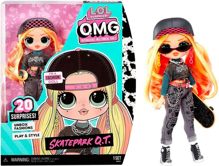 Lalka MGA L.O.L. Surprise OMG Core Doll Sk8er Grrrl 25 cm 4 szt (10035051548420) - obraz 1