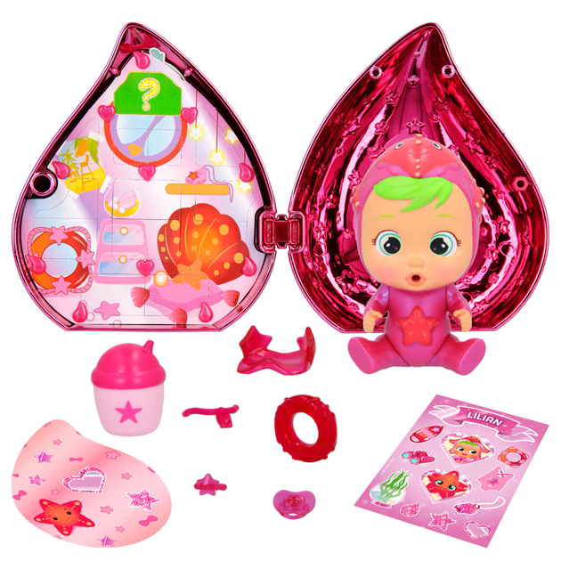 Lalka-niespodzianka Cry Babies Magic Tears Różowa Edycja (8421134081550) - obraz 4