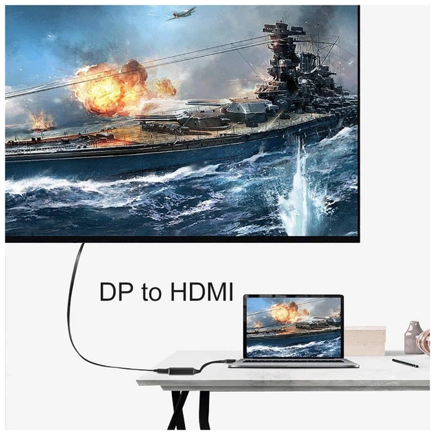 Переходник DisplayPort Male to HDMI 4K Ultra HD Female ST-Lab (U-996-4K) - изображение 7