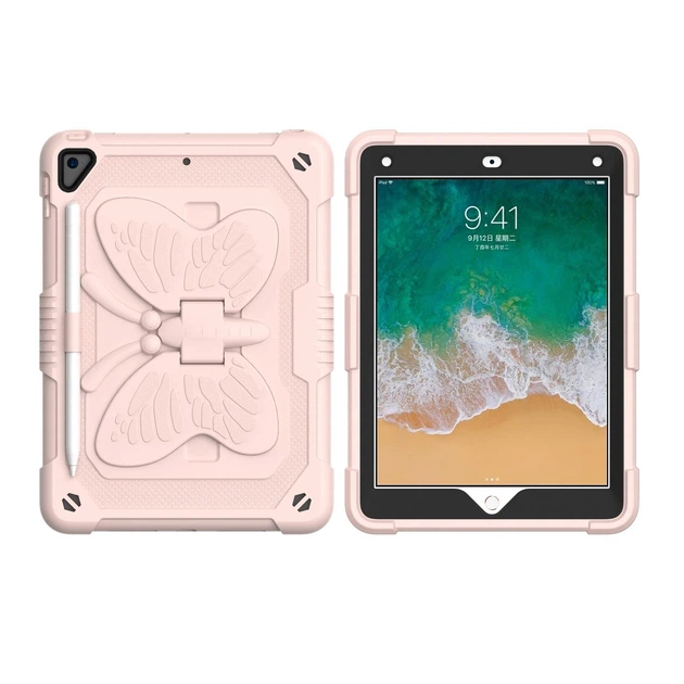 Чехол ARM Cover Apple iPad 9 (10.2" экран) противоударный с подставкой Pink Butterfly - Фото 2 Чехол ARM Cover Apple iPad 9 (10.2" экран) противоударный с подставкой Pink Butterfly - изображение 2