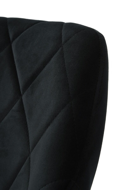 Барний стілець OTE Omega Velvet зі спинкою 50.5 x 46.5 x 82.5 - 103 см Чорний (5908221408672) - зображення 7