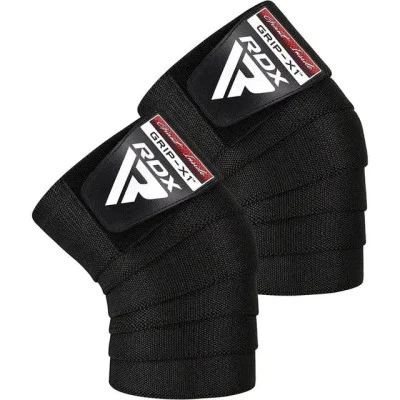 Бинт для спорту RDX на коліна K1 GYM Knee Wraps Full Black (WAH-K1FB) - Фото 1 Бинт для спорту RDX на коліна K1 GYM Knee Wraps Full Black (WAH-K1FB) - зображення 1
