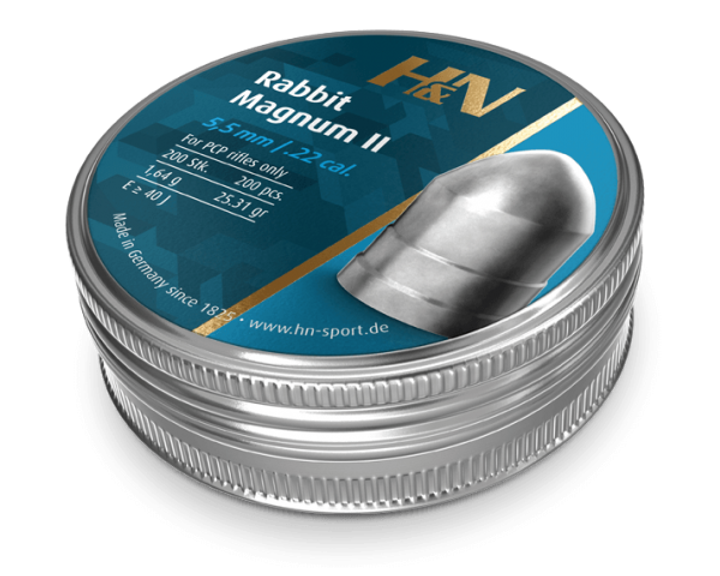 Пули пневматические H&N Rabbit Magnum II 5,5 мм (1.175 гр) 200 шт / упаковка - изображение 1