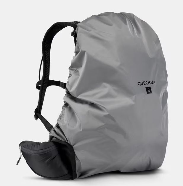 Туристический Рюкзак QUECHUA FH500 17л 48 х 34 х 21 см Черный Совместимые с Питьевой Системой Дождевик - Фото 4 Туристический Рюкзак QUECHUA FH500 17л 48 х 34 х 21 см Черный Совместимые с Питьевой Системой Дождевик - изображение 4
