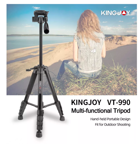 Штатив Tripod Stand Multifunctional 1.68m KingJoy VT-990S - Фото 5 Штатив Tripod Stand Multifunctional 1.68m KingJoy VT-990S - зображення 5