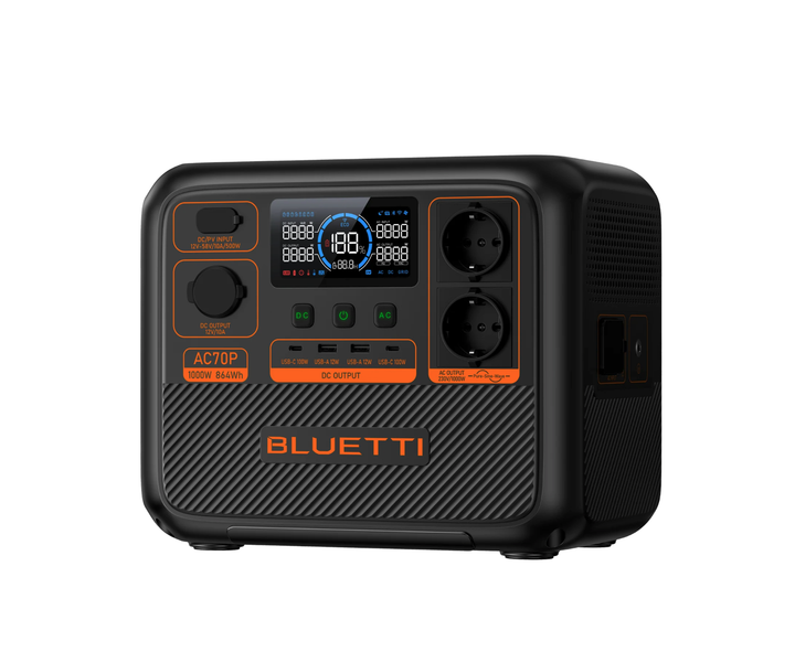 Портативная зарядная станция BLUETTI AC70P Portable Power Station | 1000W 864Wh (AC70P) - изображение 3