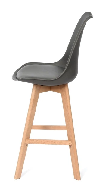 Барный стул OTE Prato 41.5 x 48 x 105 см Серый (5902349916835) - изображение 3