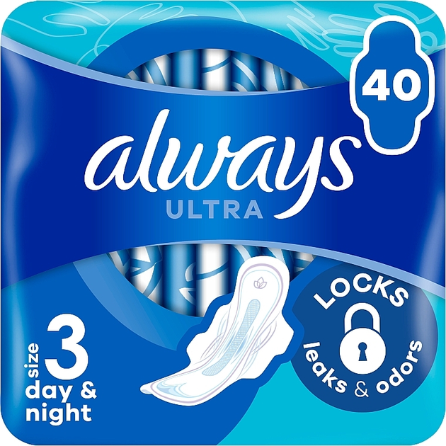 Гігієнічні прокладки Always Ultra Day&Night, 40 шт (6 крапель) - зображення 2