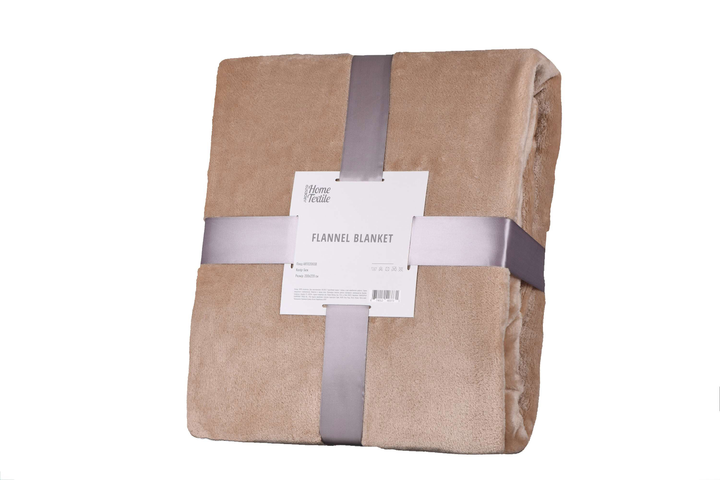 Универсальный плед Ardesto Flannel из полиэстера 200х220см Бежевый ...