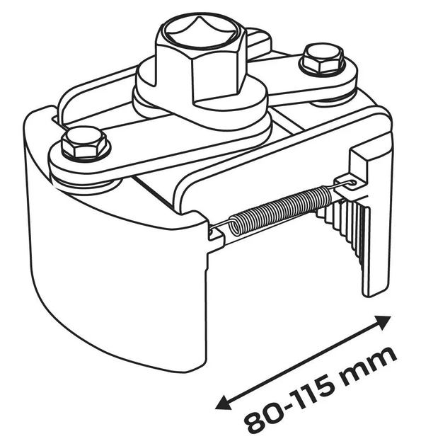 Automatyczny klucz NEO Tools do filtra oleju 80 - 115 mm 11-380 (5907558445442) - obraz 6
