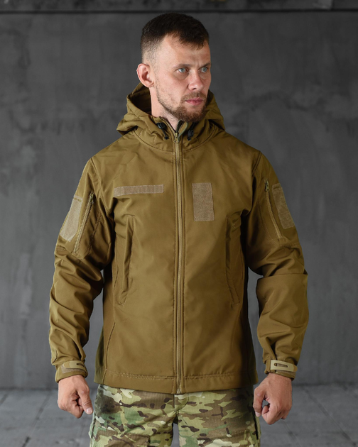 Тактическая демисезонная куртка SoftShell 2XL койот (83824) - изображение 1