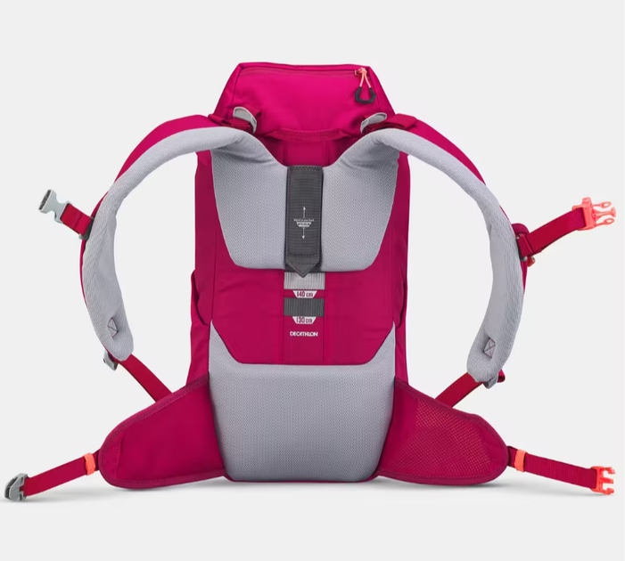 Детский Туристический (Походный) Рюкзак QUECHUA MH500 18л 47 х 20 х 22см Красный - изображение 9